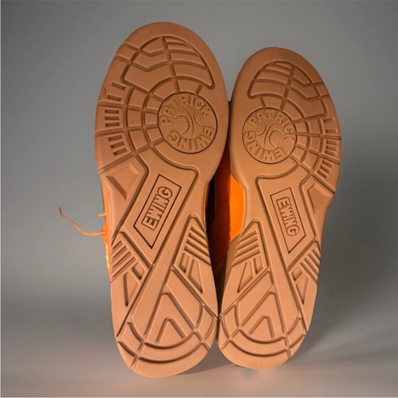 Patrick Ewing 33 HI Sneakers Orange Navy Gum Sole Size 12 Retro High Top - Picture 7 of 7